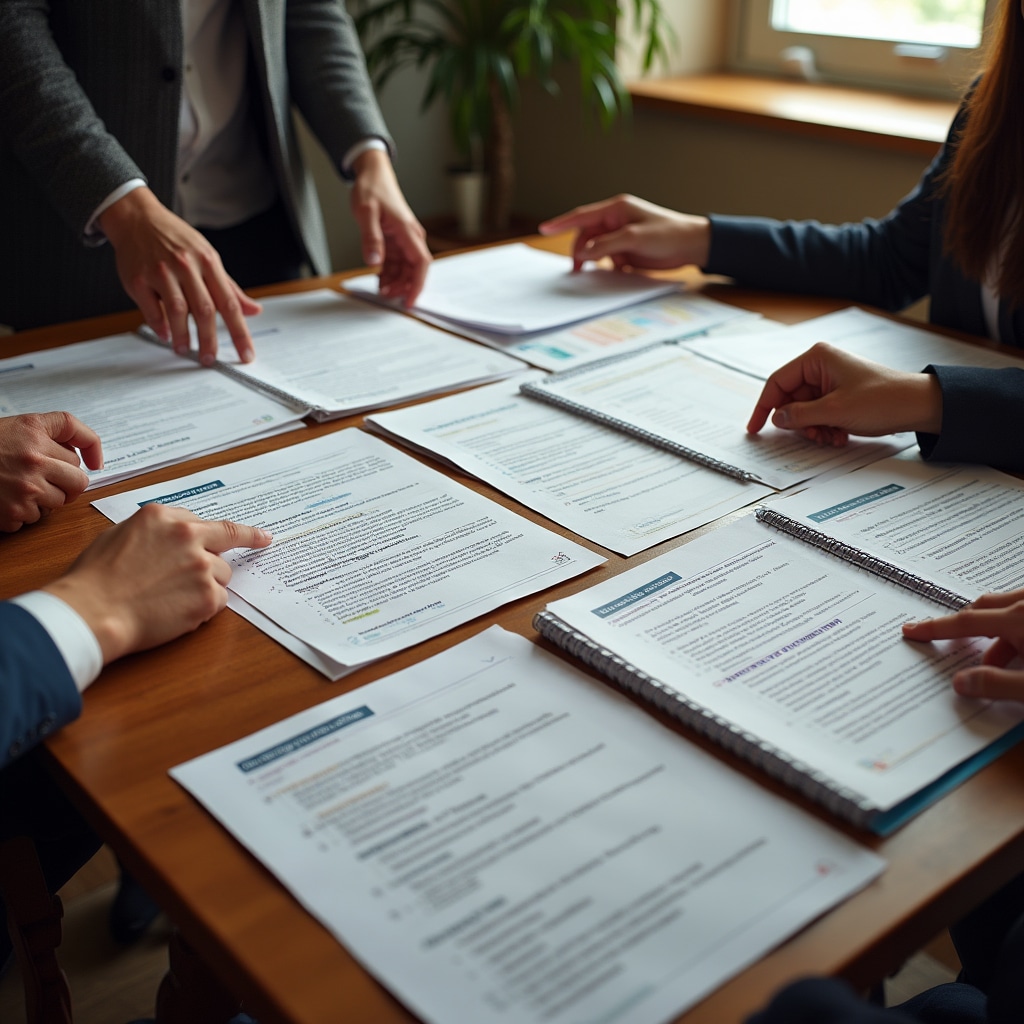 Case study materials showing real scenarios