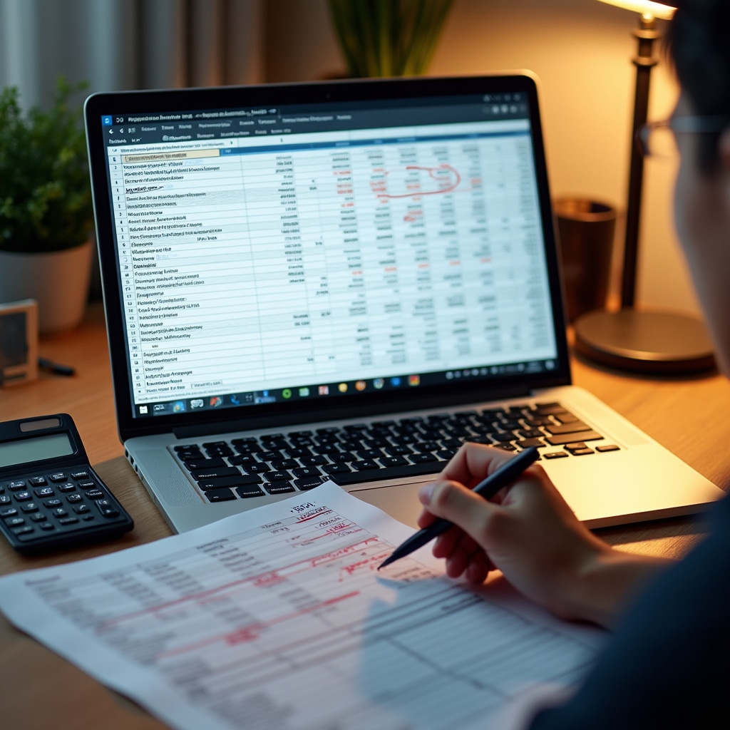 Complex fee calculation spreadsheet