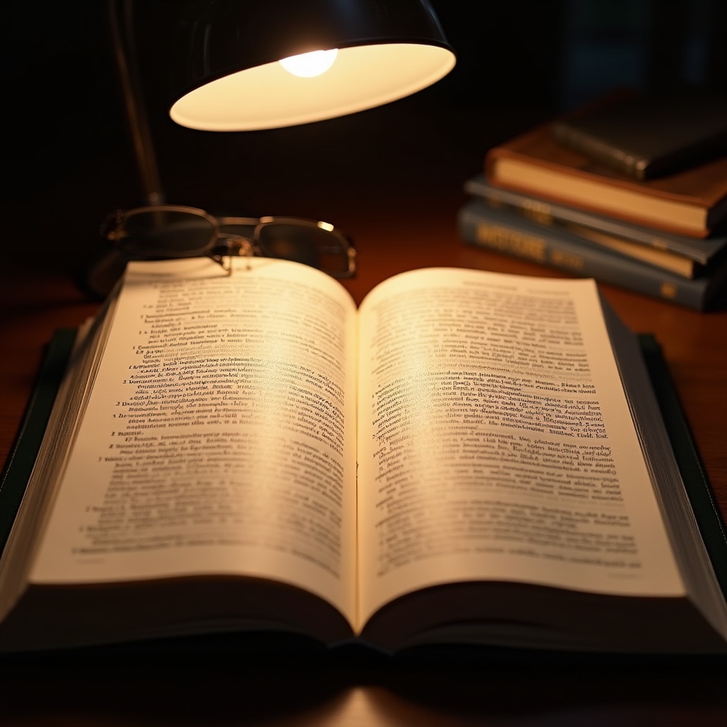 Open glossary showing financial and legal terms